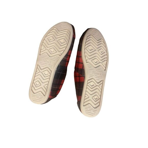 TOMS Womens Alpargata Cozy Slip On Flats Casual - Multi | Red - Size 8 - Picture 6 of 6